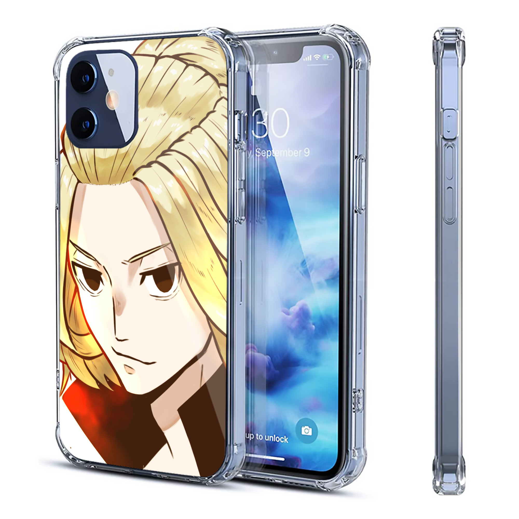 （画像用） 東京リベンジャーズ Tokyo Revengers 【iPhone 12シリーズ対応】透明スマホケース（クリアソフトケース）